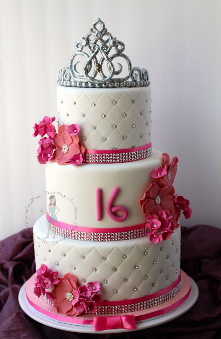 16th Birthday Cake
 10 best Sweet 16 Cakes images on Pinterest