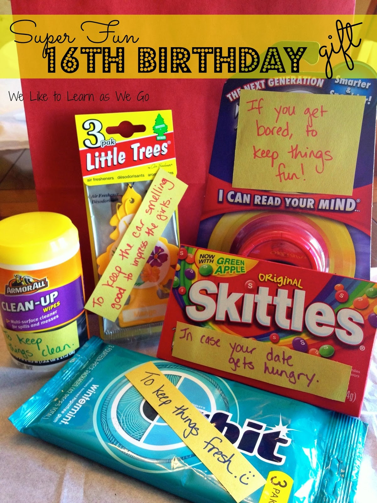 16Th Birthday Gift Ideas Boys
 We Like to Learn as We Go Super Fun 16th Birthday Gift