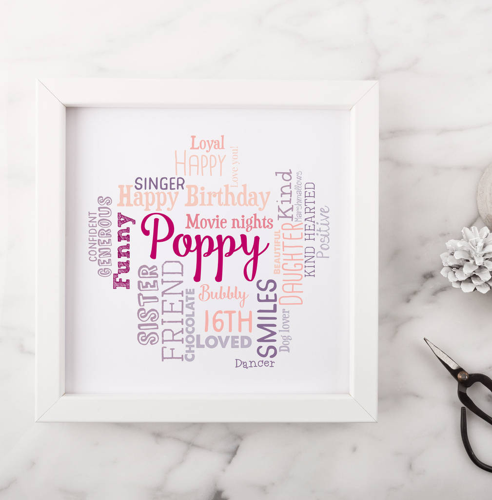 16th Birthday Gifts For Her
 Personalised 16th Birthday Gift For Her By Hope And Love