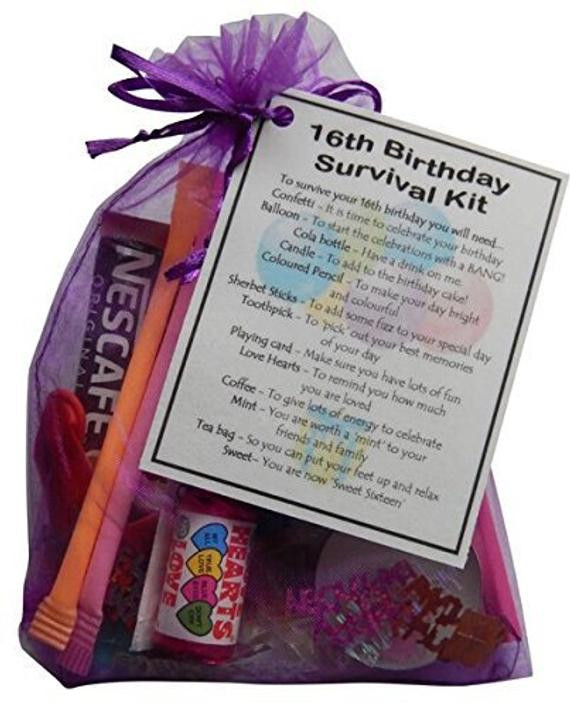 16th Birthday Gifts For Her
 16th Birthday Survival Kit 16th Gift Gift for by SmileGiftsUK