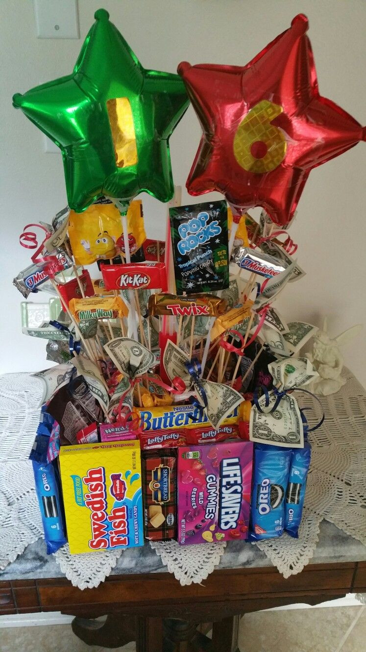 16Th Birthday Party Ideas For Boys
 Candy Bouquet Boys 16th Birthday