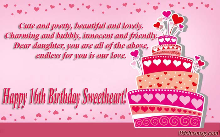 16th Birthday Wishes
 16th Birthday Wishes & Messages For Sweet Sixteen WishesMsg