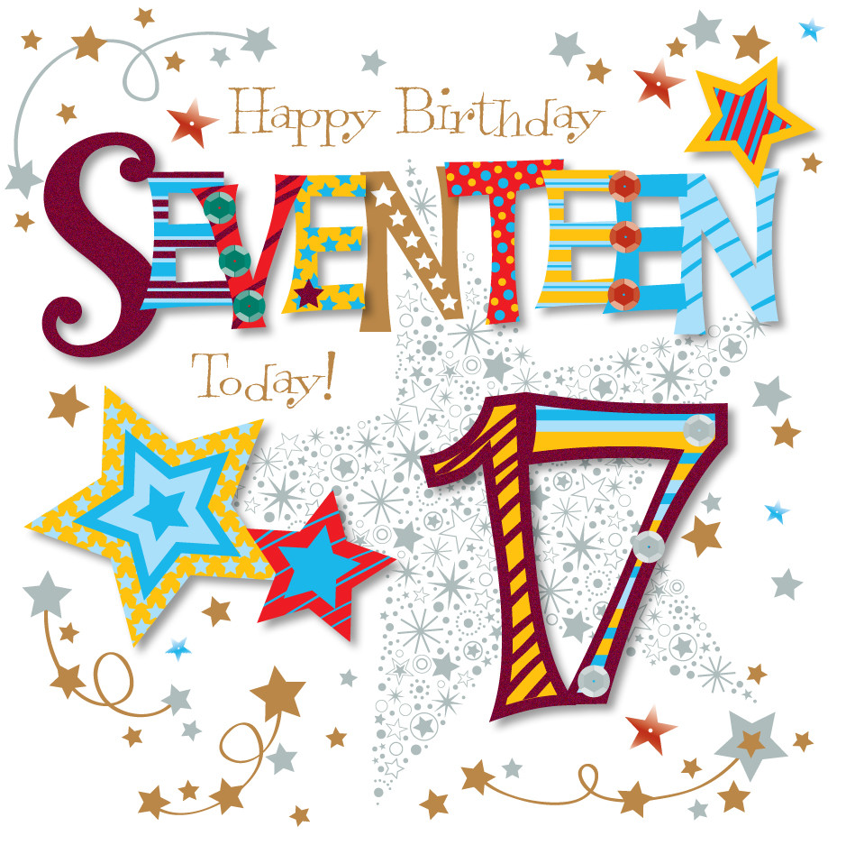 17Th Birthday Quotes
 Seventeen Today 17th Birthday Greeting Card