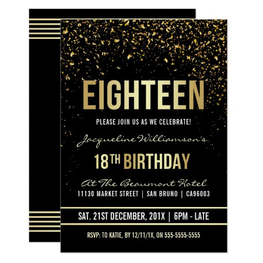 18 Birthday Invitation
 18th Birthday Party