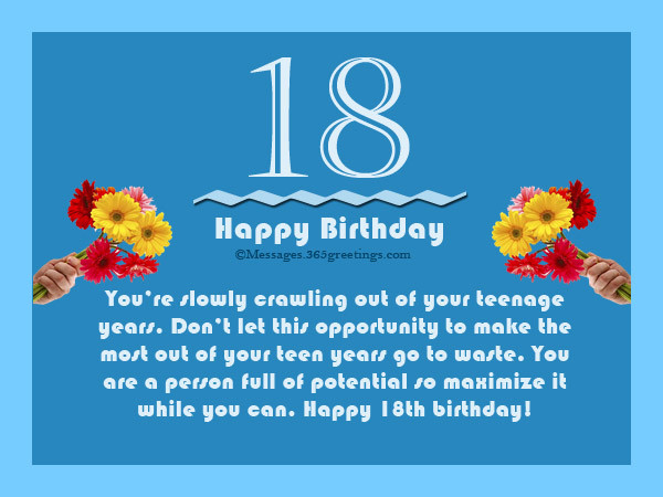 18 Birthday Wishes
 18th Birthday Wishes Messages and Greetings