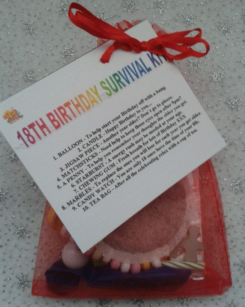 18Th Birthday Gift Ideas For Him
 18th BIRTHDAY Survival Kit Fun Unusual Novelty Present