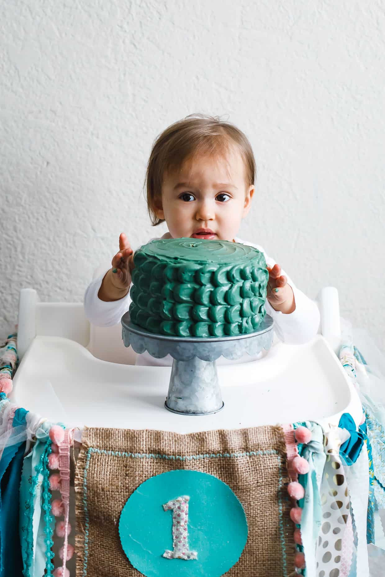 1st Birthday Cake Smash
 Baby Smash Cake Spiced Banana Date Cake with Maple Cream