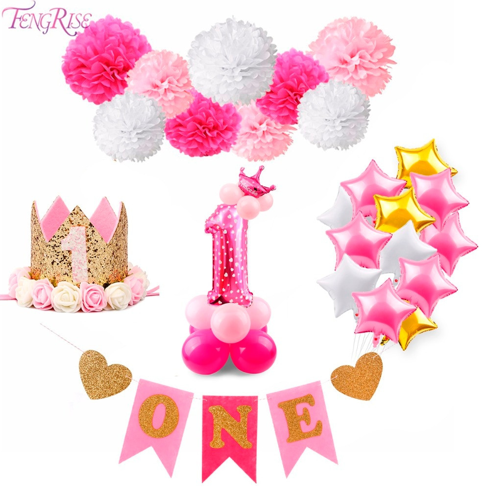 1st Birthday Decoration
 FENGRISE Its a Boy Girl Baby Shower Decoration First 1st