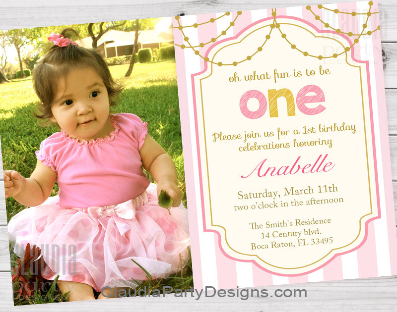 1st Birthday Invitations Girl
 Girl First Birthday Invitations 1st Birthday Party