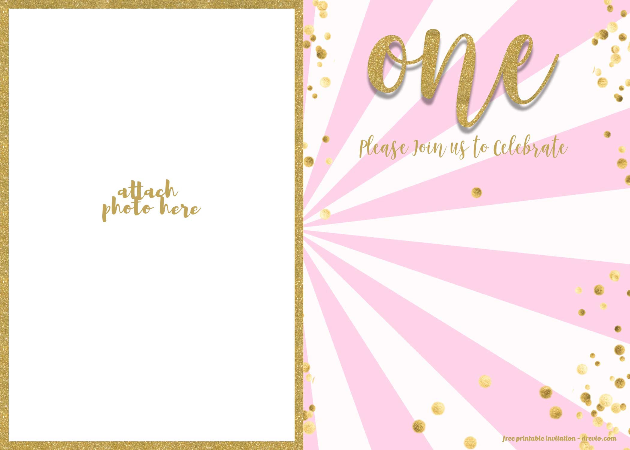 1st Birthday Invitations Girl
 FREE 1st Birthday Invitations Template for Girl – FREE