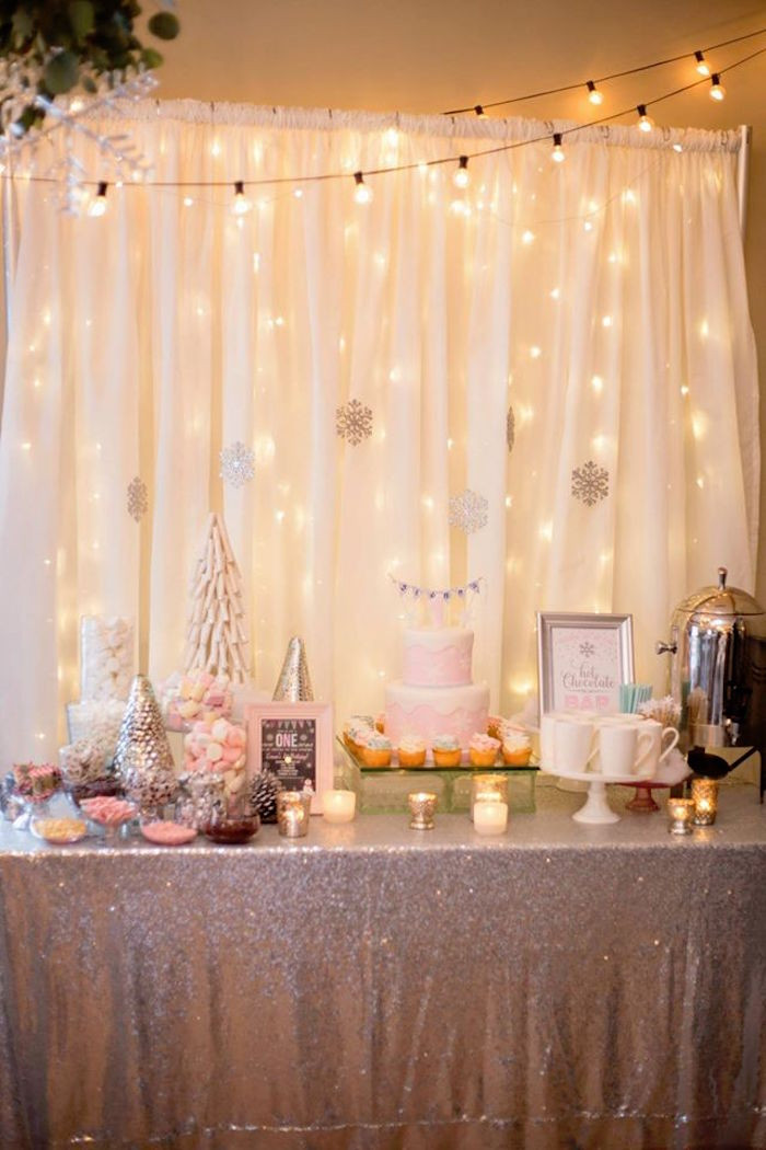 1st Birthday Party Ideas
 Kara s Party Ideas Winter ONEderland First Birthday Party