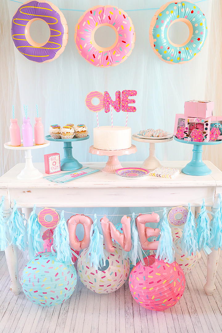 1st Birthday Party Ideas
 Donut Themed First Birthday Party Idea