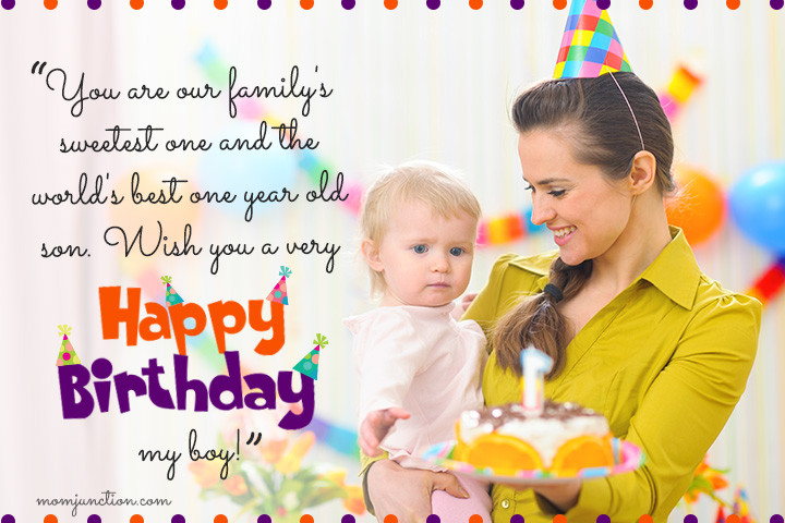1St Birthday Quotes For Son
 106 Wonderful 1st Birthday Wishes And Messages For Babies