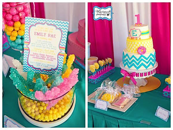 1St Birthday Summer Party Ideas
 Kara s Party Ideas Chevron Print Summer 1st Birthday Party