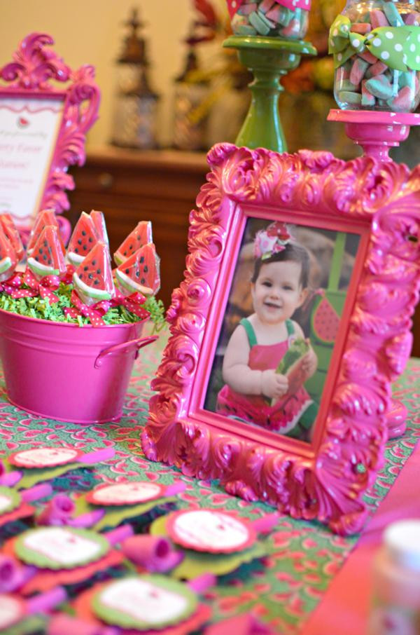 1St Birthday Summer Party Ideas
 Kara s Party Ideas Watermelon Fruit Summer Girl 1st