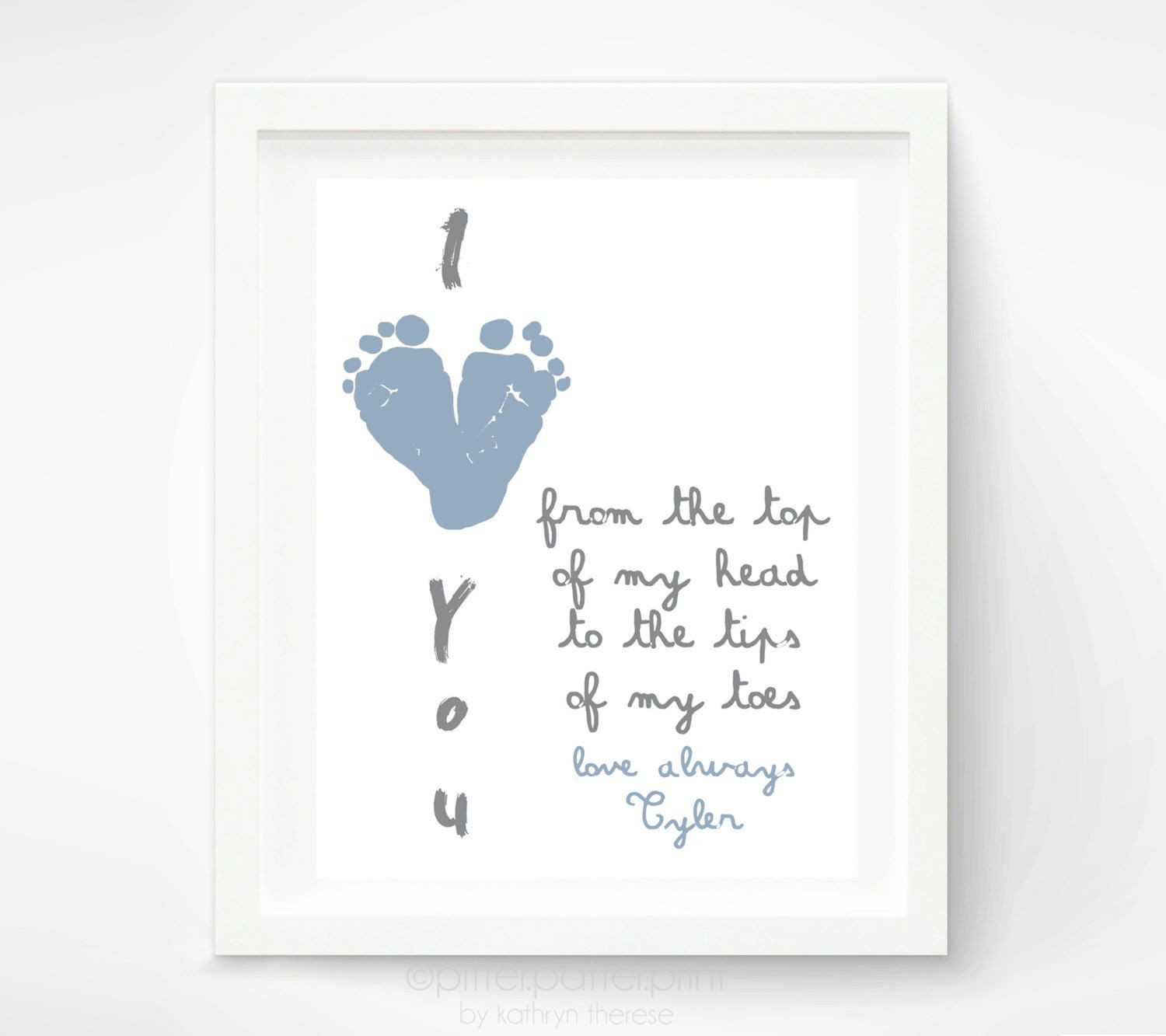 1St Father'S Day Gift Ideas From Baby
 First Father s Day Gift for New Dad I Love You Daddy Baby