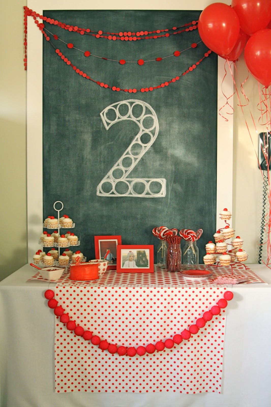 2 Birthday Party Ideas
 red ball party levi’s second birthday The Macs