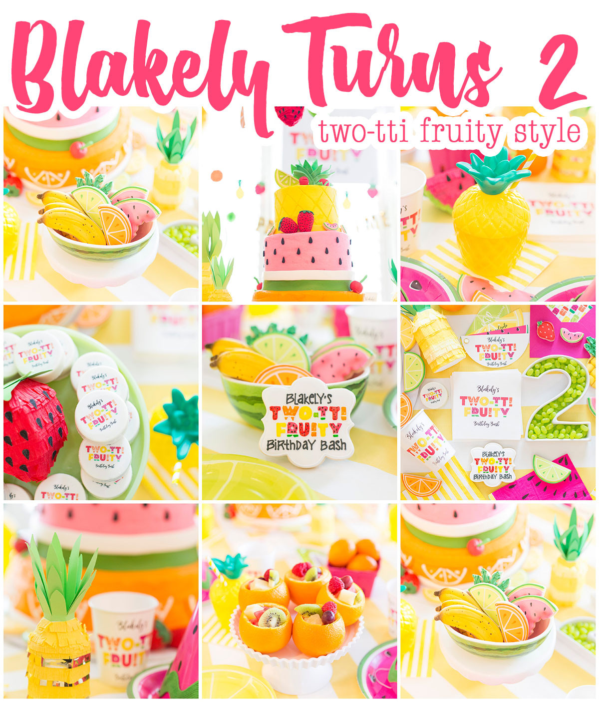 2 Birthday Party Ideas
 Two tti Fruity Birthday Party Blakely Turns 2