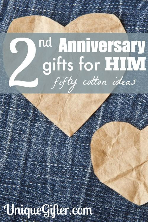 2 Year Wedding Anniversary Gifts For Him
 Cotton 2nd Anniversary Gifts for Him