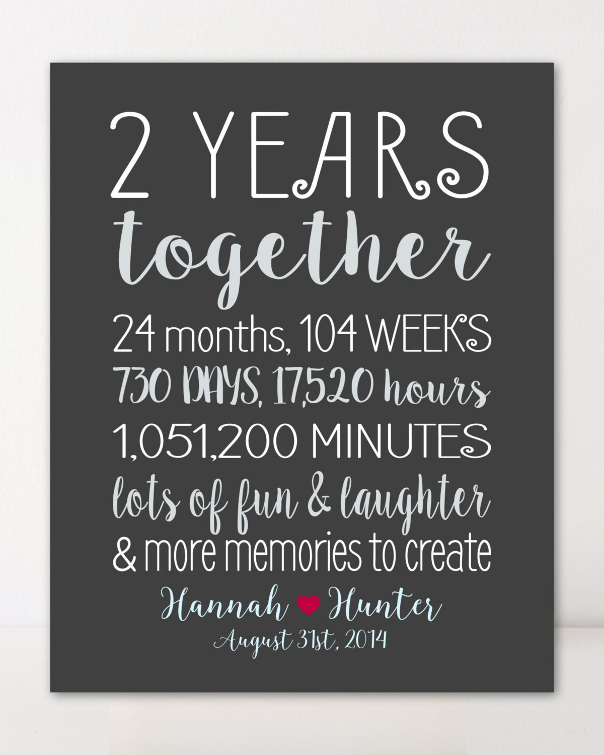 2 Year Wedding Anniversary Gifts For Him
 2 Year Anniversary Gifts for Boyfriend Gift for Him