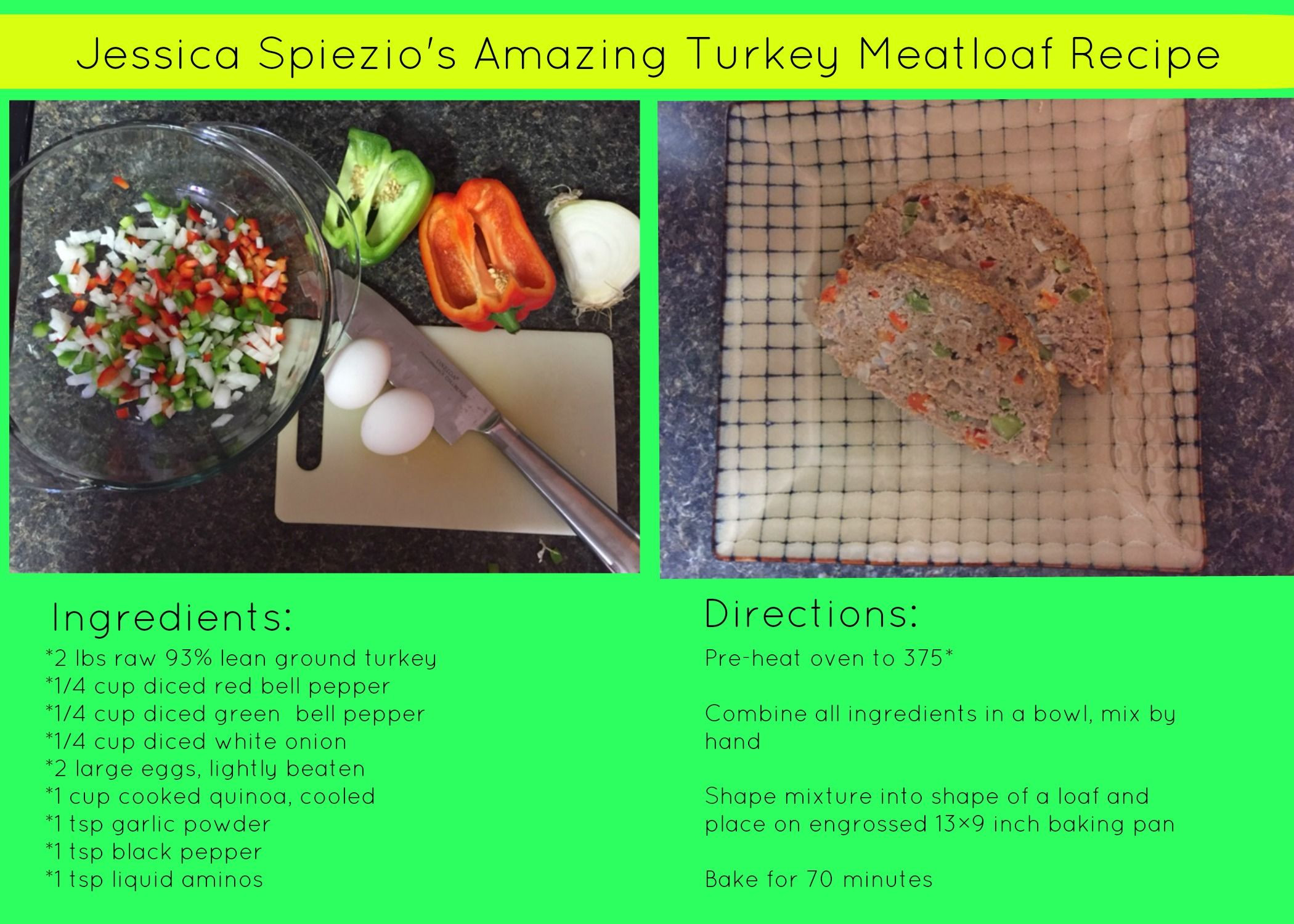 21 Day Fix Turkey Meatloaf
 Jessica s 21 Day Fix Approved Meatloaf This is a HUGE