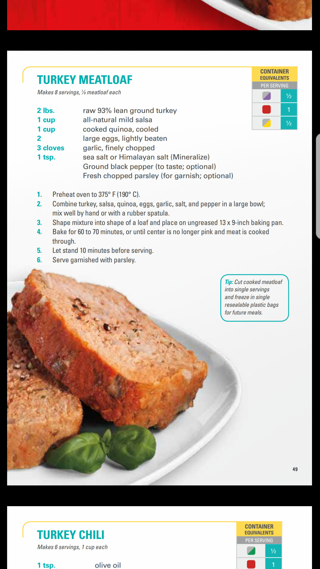 21 Day Fix Turkey Meatloaf
 Pin by Sara Yager on 21 day fix