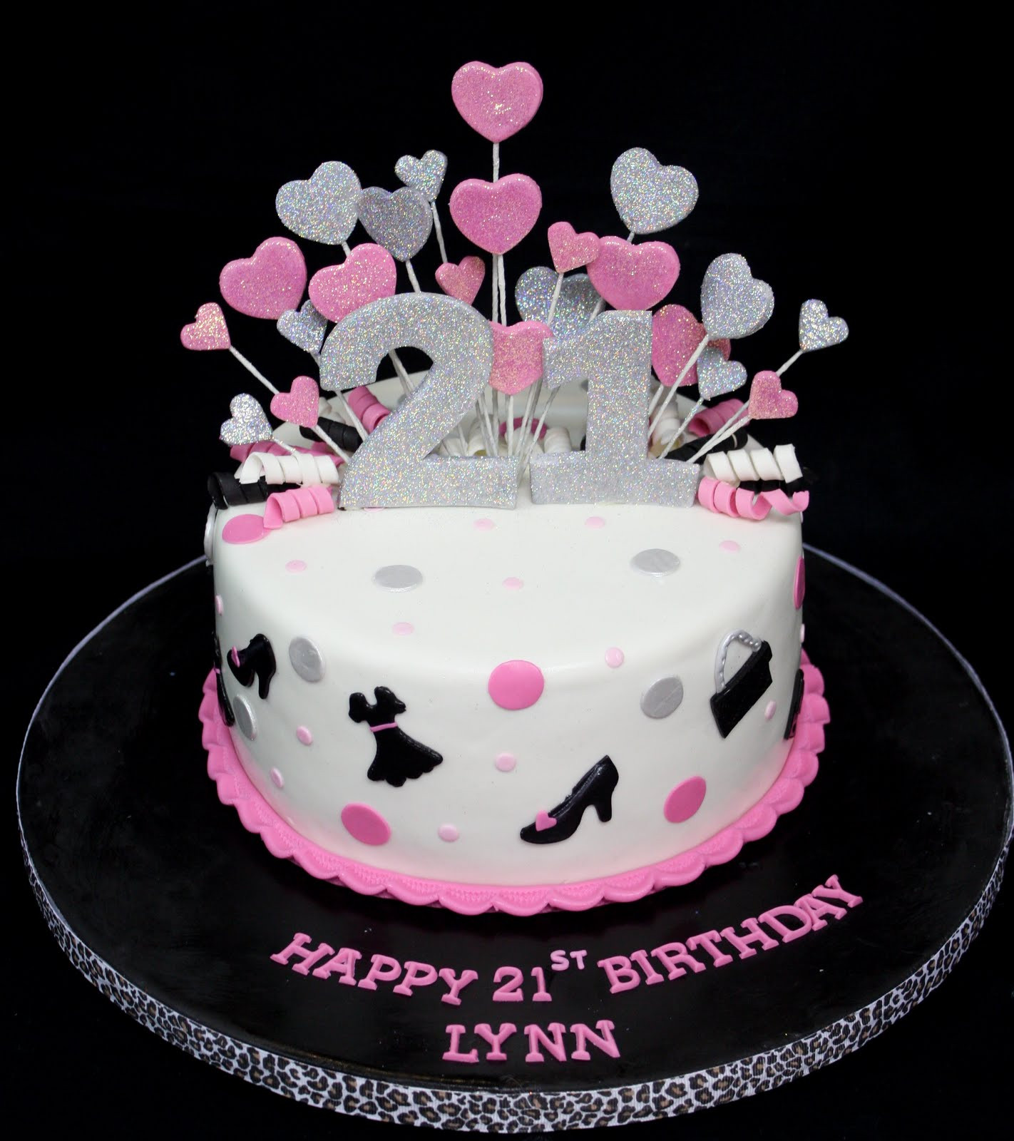 21st Birthday Cakes For Her
 plete Deelite Fashion Glitter 21st Birthday Cake