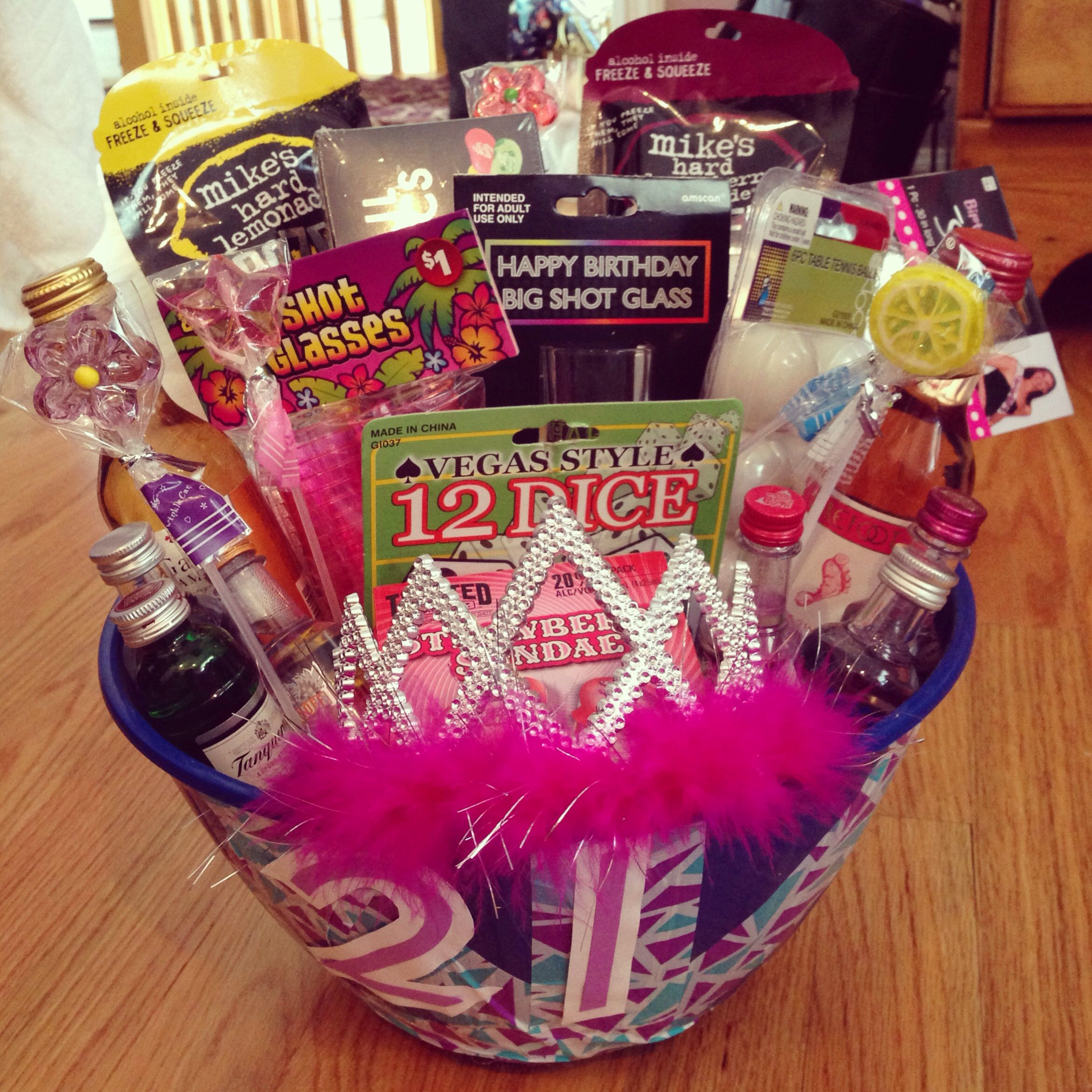 21St Birthday Gift Basket Ideas
 21st Birthday t basket diy