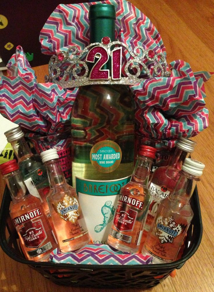 21St Birthday Gift Basket Ideas
 69 best images about 21 birthday ideas on Pinterest