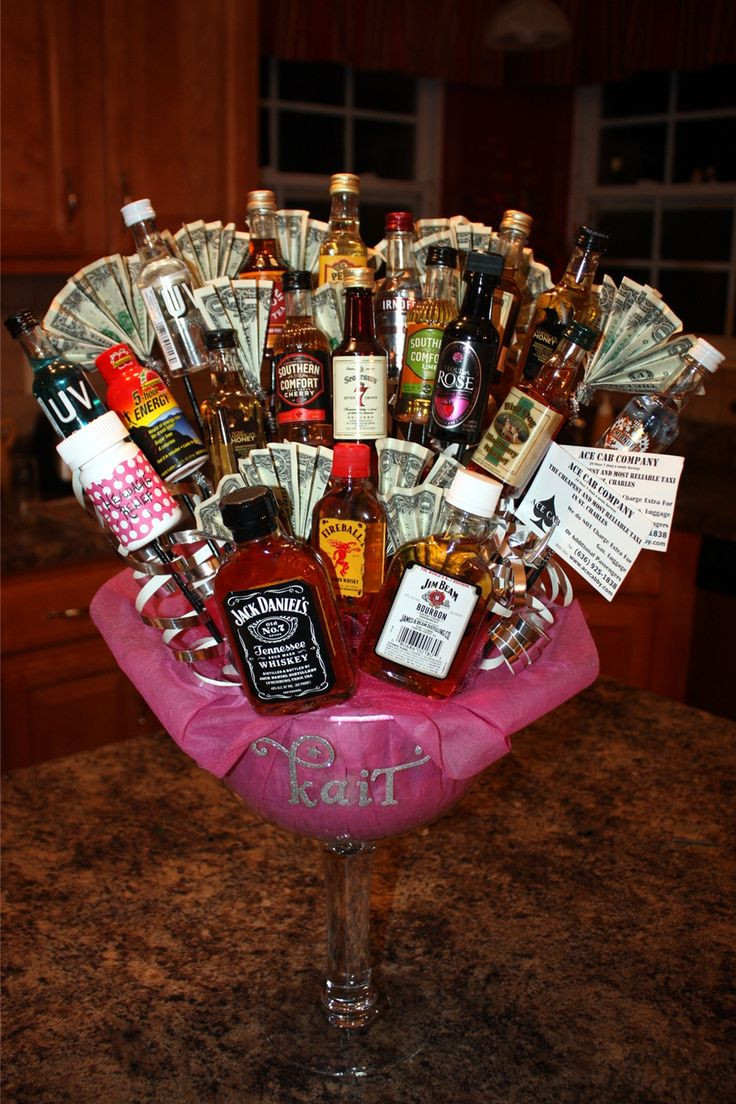 21st Birthday Gift
 25 unique 21st birthday basket ideas on Pinterest