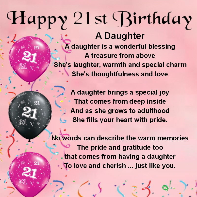 21st Birthday Wishes For Daughter
 HAPPY 21ST BIRTHDAY QUOTES FROM MOTHER TO DAUGHTER image