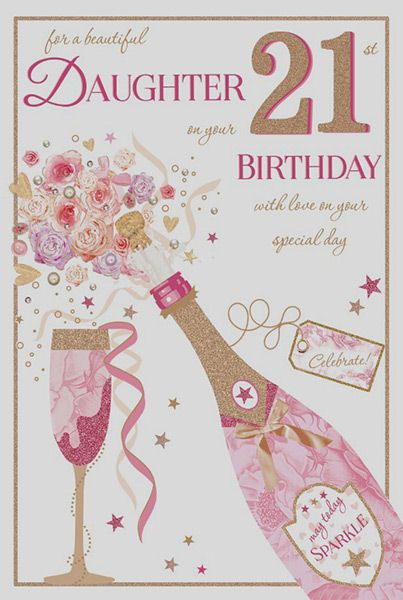 21st Birthday Wishes For Daughter
 Daughter 21st Birthday Card