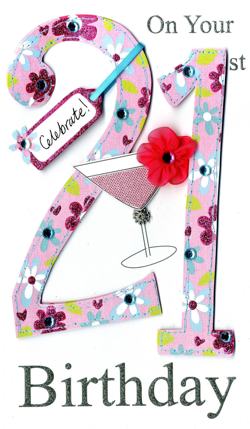 21st Birthday Wishes For Daughter
 Gorgeous 21st Age 21 Birthday Greeting Card