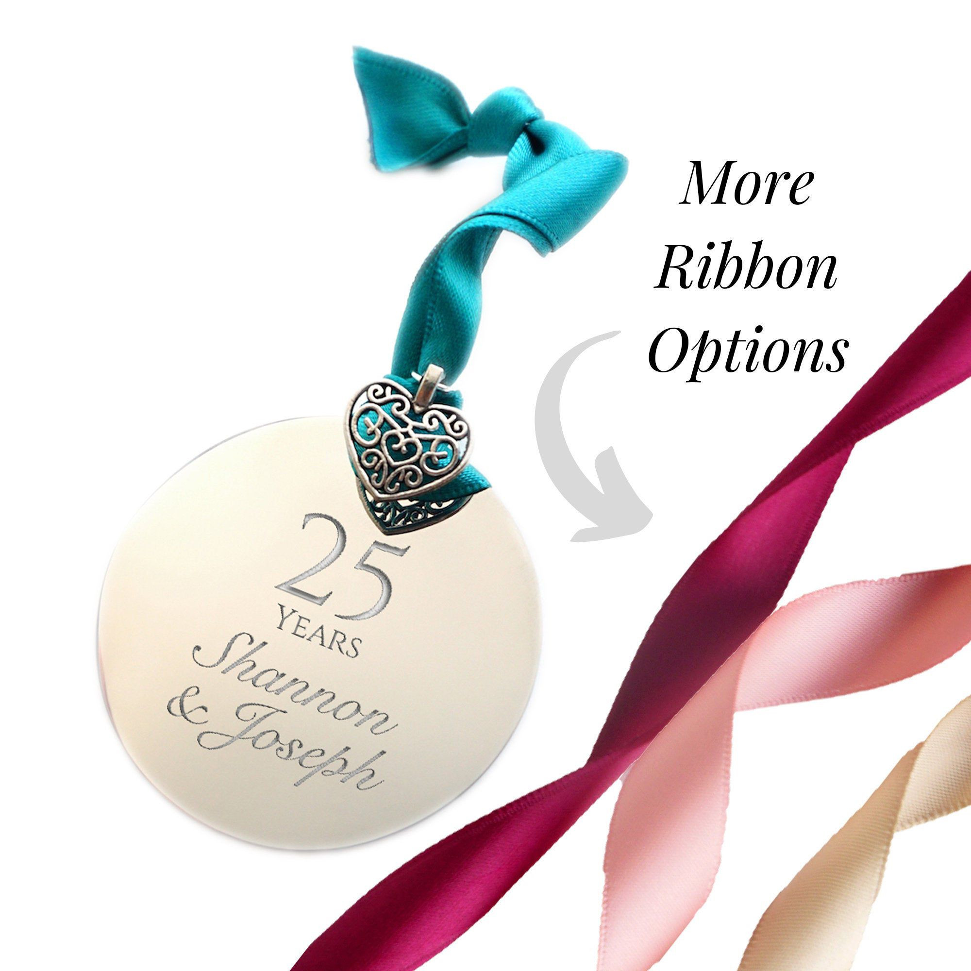 25Th Birthday Gift Ideas For Sister
 25th Anniversary Gift 25th Anniversary Ornament Silver
