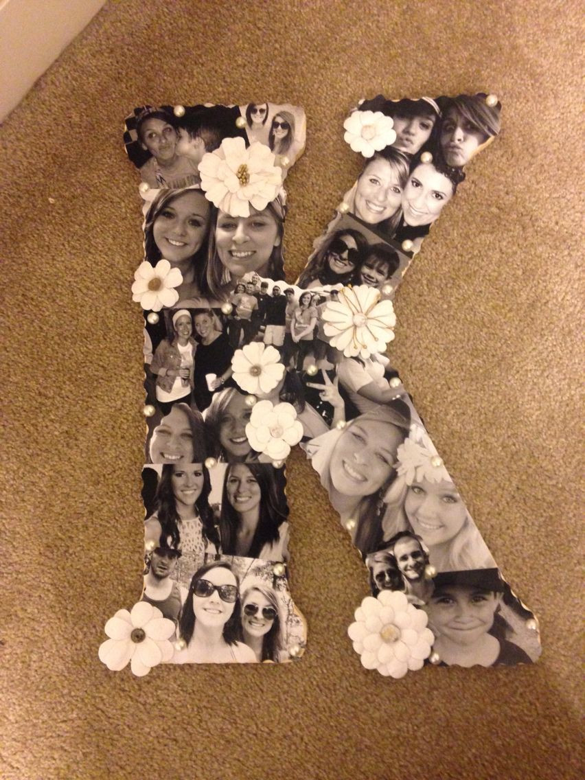 25Th Birthday Gift Ideas For Sister
 Picture collage on initial I have this to my best friend