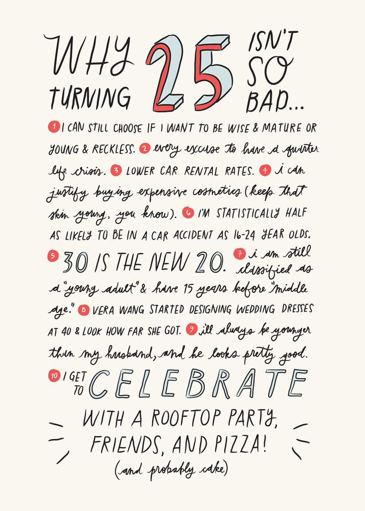 25Th Birthday Quotes
 25 Isn t So Bad