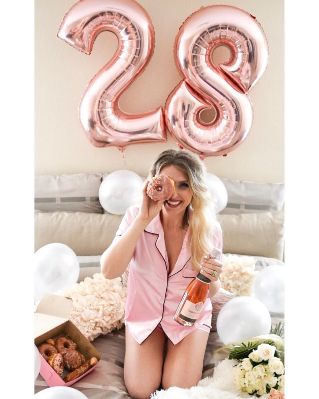 28th Birthday Party Ideas
 Birthday Shoot Ideas champagneanddonuts 28