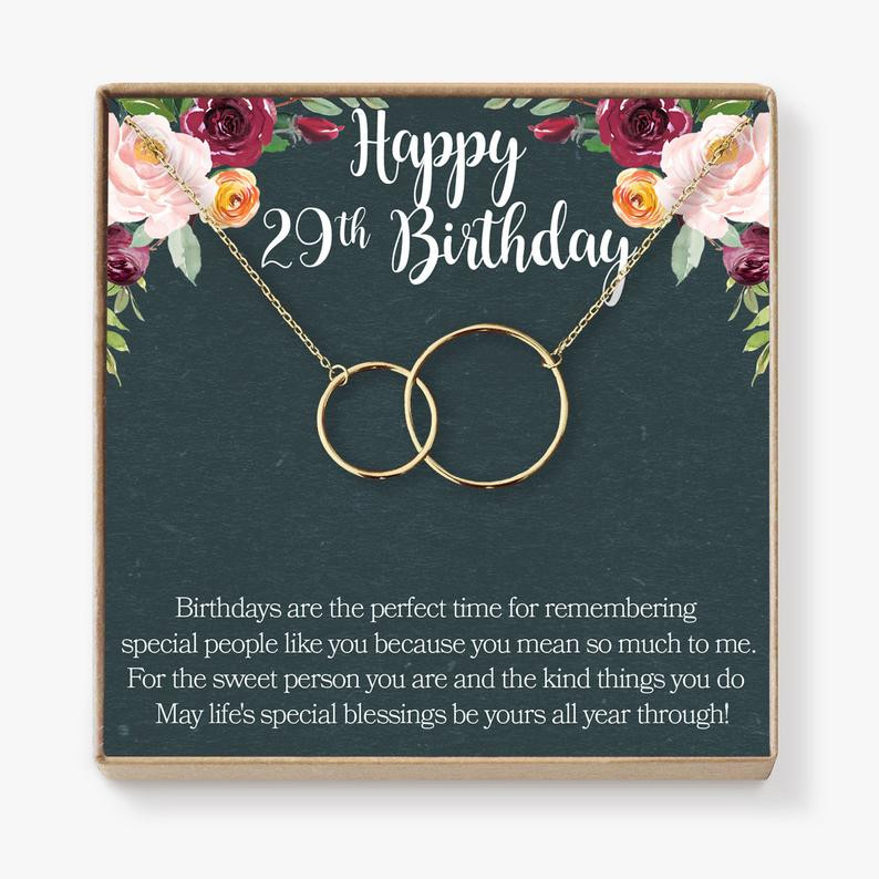 29Th Birthday Gift Ideas
 29th Birthday Gift Necklace Birthday Gift Jewelry Gift