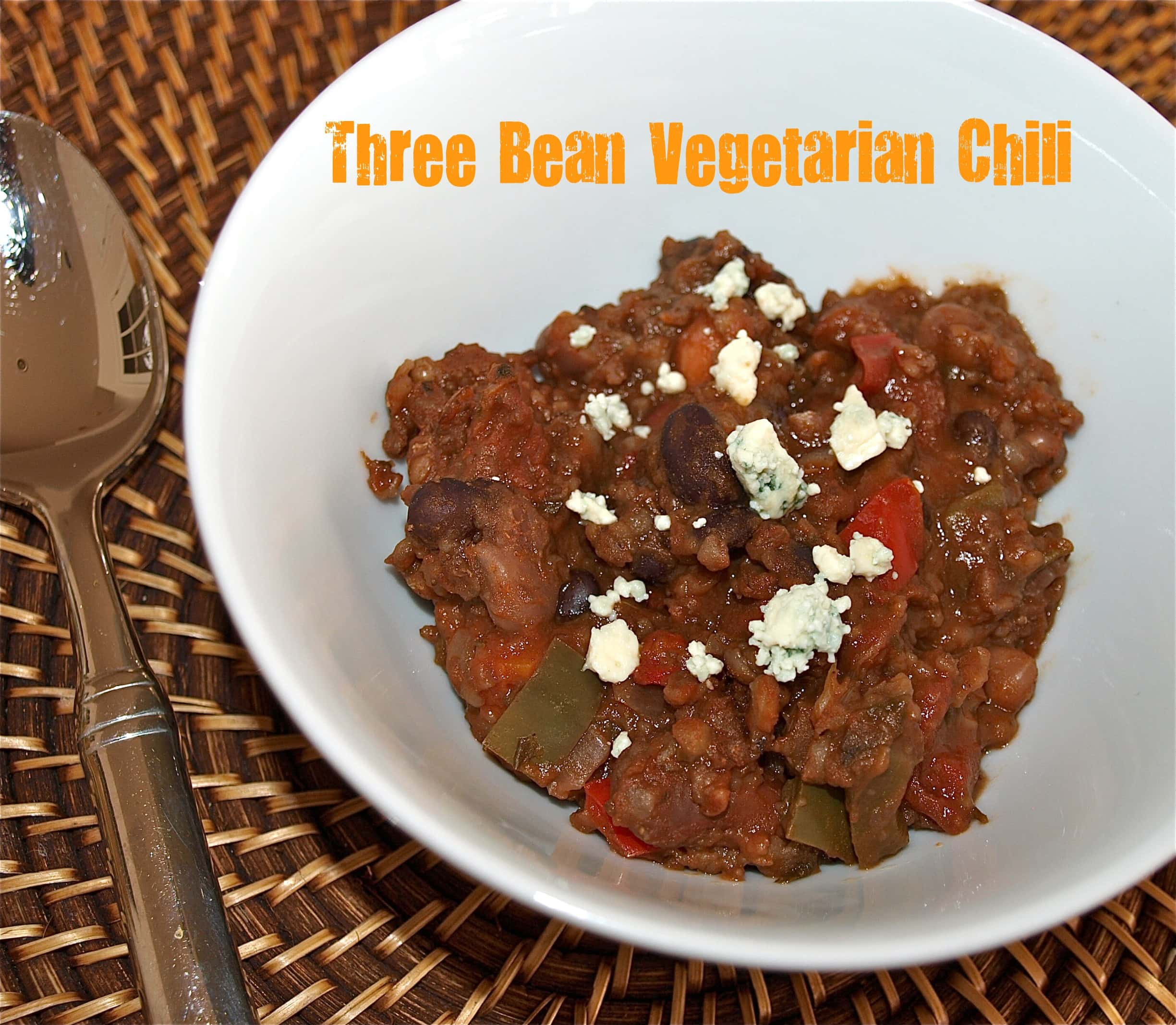 3 Bean Vegetarian Chili
 Three Bean Ve arian Chili in the Slow Cooker Happy