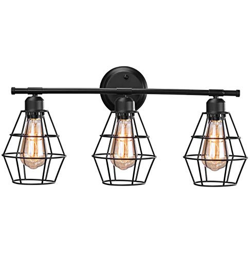 3 Bulb Bathroom Light Fixture
 Industrial Bathroom Vanity Light 3 Lights Elibbren