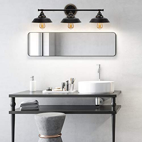 3 Bulb Bathroom Light Fixture
 3 Light Wall Sconce Industrial Bathroom Vanity Light