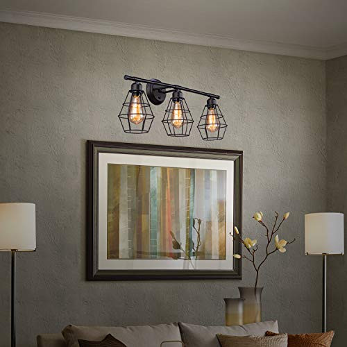 3 Bulb Bathroom Light Fixture
 Industrial Bathroom Vanity Light 3 Lights Elibbren