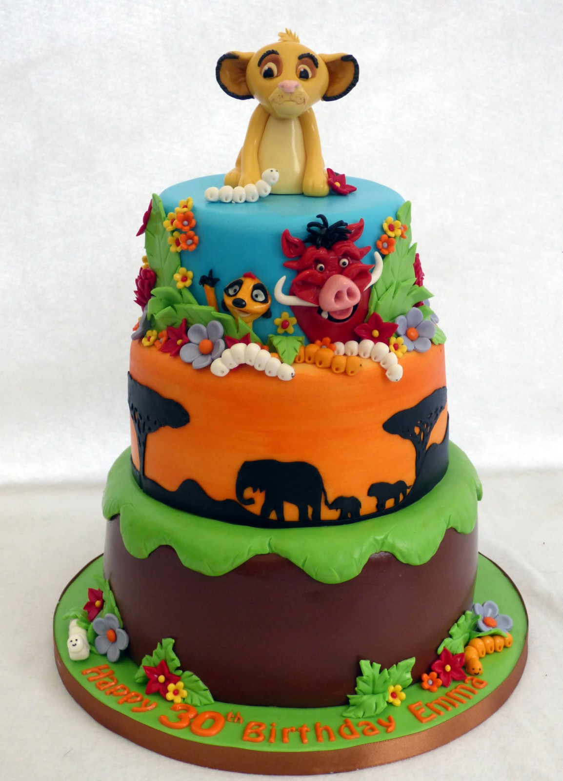 3 Tier Birthday Cake
 Lion King 3 Tier Birthday Cake Susie s Cakes