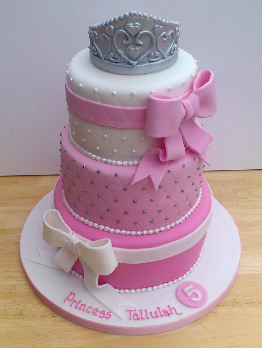 3 Tier Birthday Cake
 Princess Tiara 3 Tier Pretty Birthday Cake Susie s Cakes