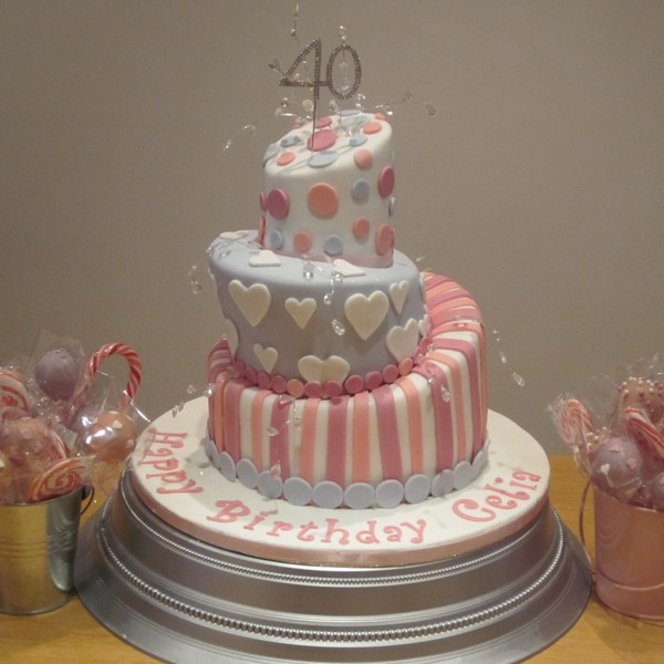 3 Tier Birthday Cake
 Three Tier Topsy Turvy Birthday Cake