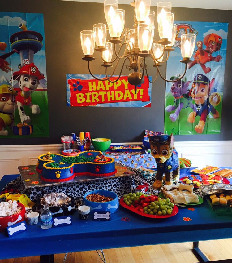 3 Year Old Birthday Party Food Ideas
 Paw Patrol Birthday Party for 3 year olds