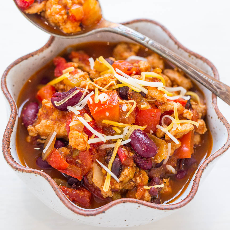 30 Min Turkey Chili
 Easy 30 Minute Turkey Chili Recipe Averie Cooks