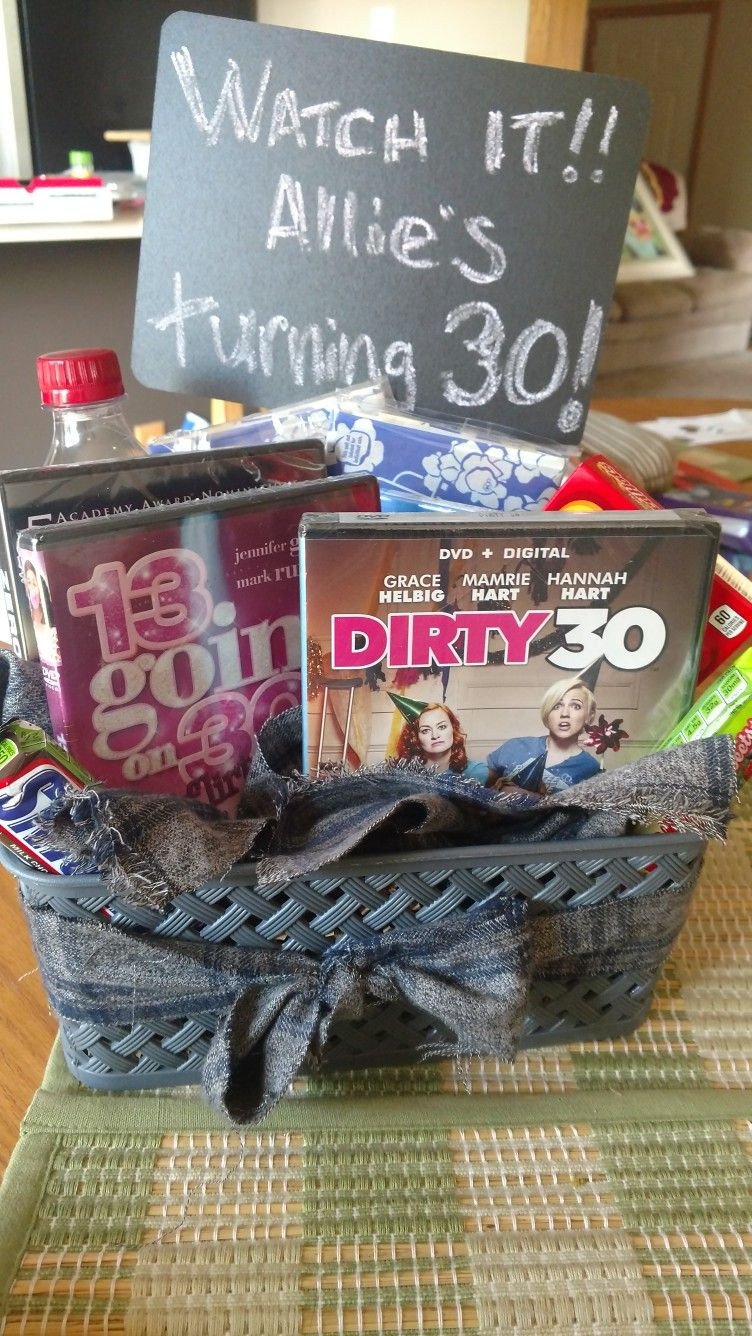 30 Year Old Birthday Gift Ideas
 30 year old birthday t basket idea All movies that