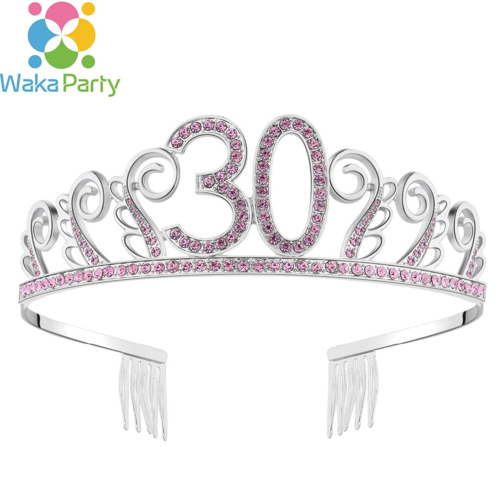30 Years Old Birthday Gift Ideas
 Crystal Queen 30 Birthday Crown Tiara for Women 30 year