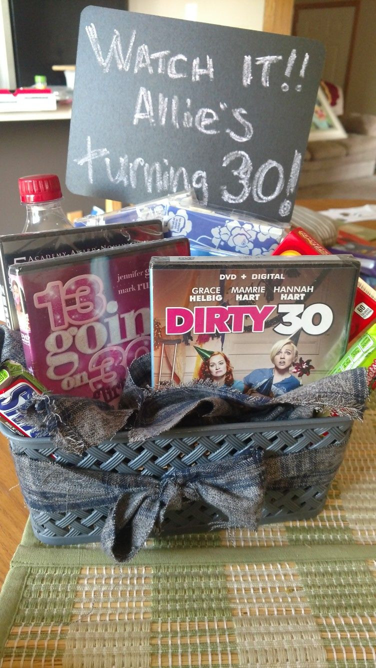 30 Yr Old Birthday Gift Ideas
 30 year old birthday t basket idea All movies that